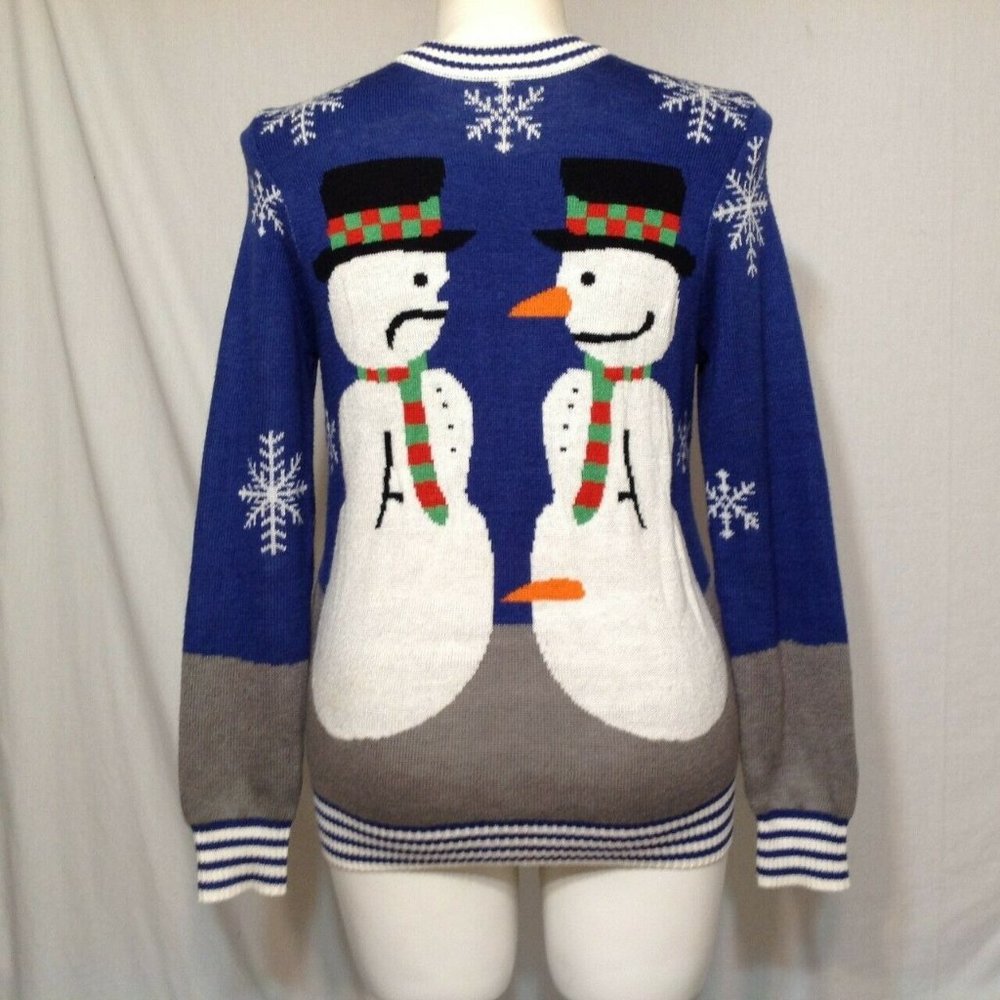 Tipsy Elves Men's Medium Naughty Snowman Sweater